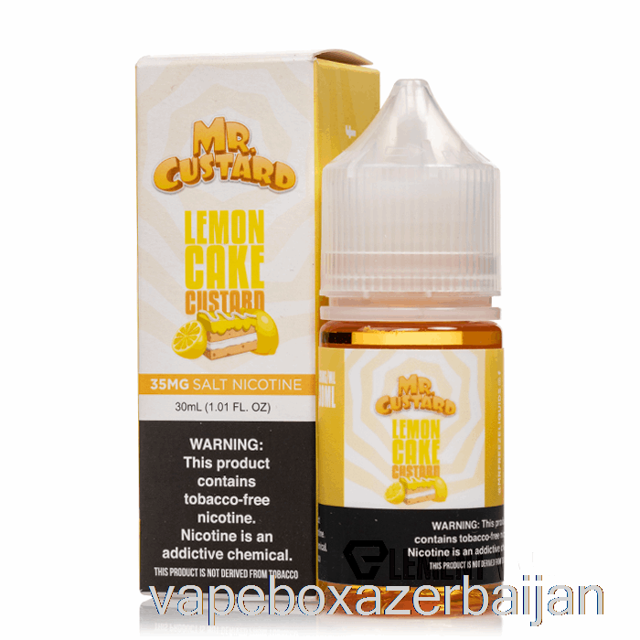 E-Juice Vape Lemoncake Custard - Mr Custard Salts - 30mL 35mg